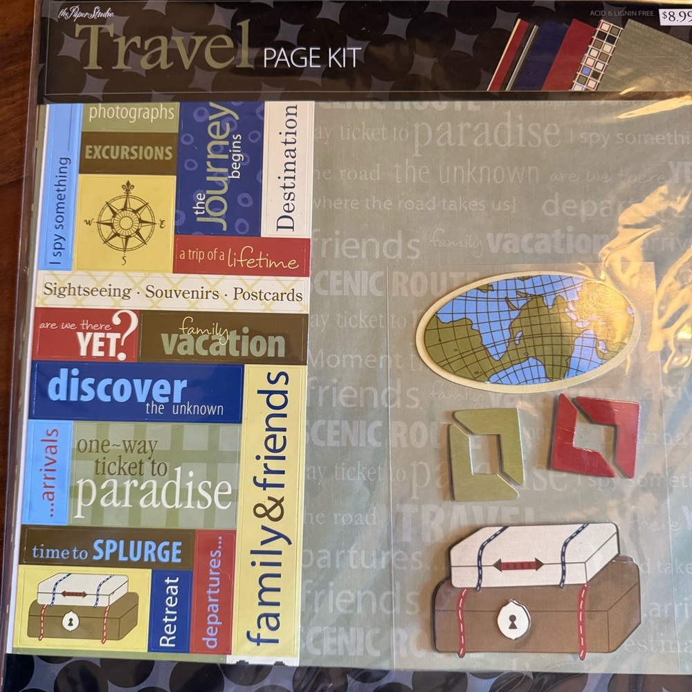 NWOT Travel Page Kit by Paper Studio - Multicolor